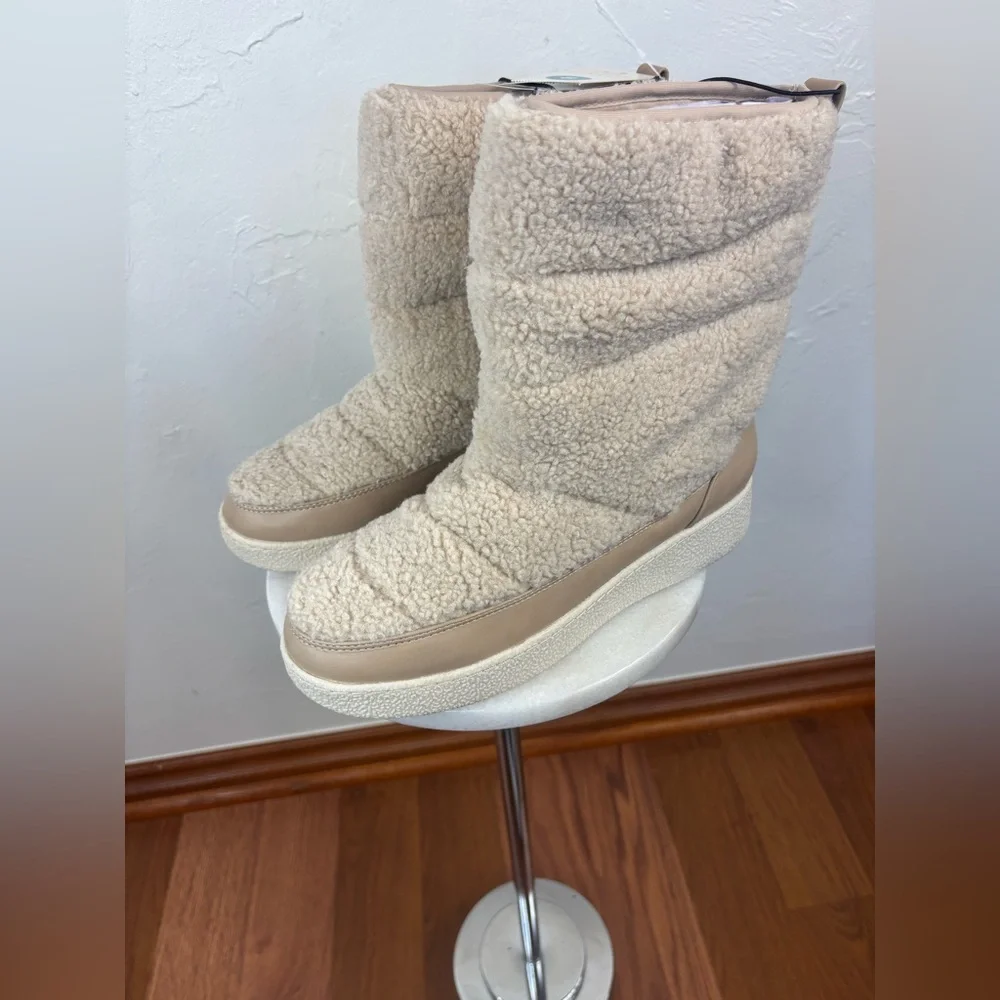 A NEW DAY Faux Fur Winter Boot Shoe Sherpa Chunky‎ Ski Bunny Snow Women NEW 8